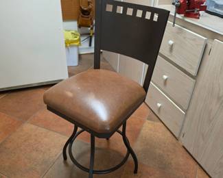 Metal Swivel Bar Stool