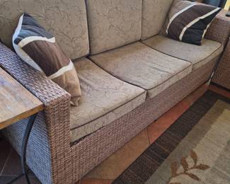 4-piece wicker-style patio furniture set