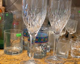 Gorham Crystal Champagne Flutes — Pair