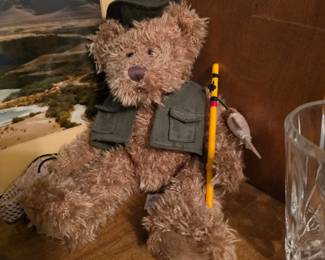 Russ Berrie & Co. 259 "Lodge Life" Dakota 8" Stuffed Vintage Teddy Bear Jointed