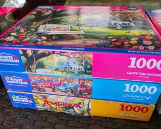 1000-piece White Mountain jigsaw puzzles