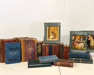 Lot 8655 Vintage Hardcover Books for shelf styling