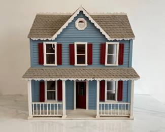 Lot 8986 Vintage Wooden Dollhouse 112 Scale