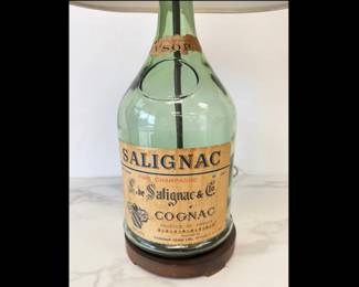 Lot 8820 Vintage Salignac Cognac Bottle Table Lamp