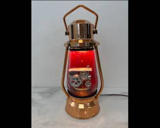 Lot 8758 Vintage 1960s Crestworth Copper Traction Engine Lamp