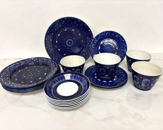 Lot 9129 Arabia Finland Valencia Pattern Dishes
