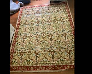 Lot 8974 Vintage 1970s Portuguese Wool Area Rug roughly 6.5ft x 8.25ft