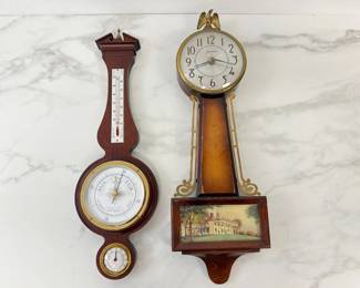 Lot 8754 Airguide ThermometerBarometerHygrometer Sessions Wall Clock