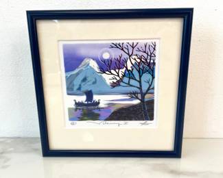 Lot 8620 Arvid Norendal Norwegian Viking Landscape Art Pint