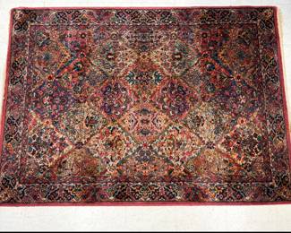 Lot 8857 Karastan Kirman Wool Area Rug 4.5 x 6ft