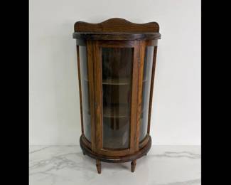 Lot 9095 Vintage Table Top or Wall Hanging Trinket Display Cabinet
