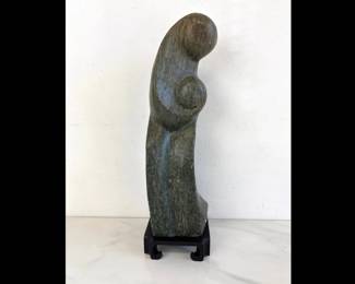 Lot 8723 Handcarved Soapstone Shona Stone Mother Child Sculpture
