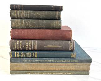 Lot 8893 Antique Medical Books Ciba Collection of Medical Illustrations more