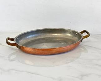 Lot 9052 Tagus Chef Copper Gratin Pan made in Portugal