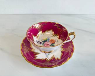 Lot 8841 Vintage Paragon Queen Mary English Bone China Teacup Saucer