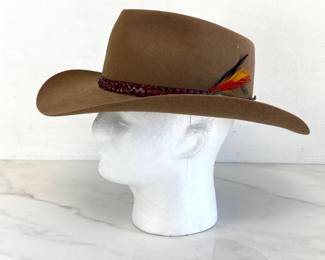 Lot 9054 Akbura Snow River 1010 Pure Fur Felt Hat made in Australia