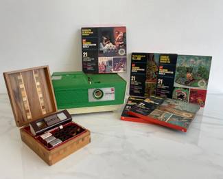 Lot 8836 Vintage GAF Talking View Master ProjectorReels TruVue Stereoscope Viewer