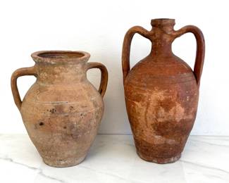 Lot 9066 Terracotta Amphora Jars
