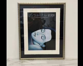 Lot 8991 Rafal Olbinski 1943, Polish Signed Ltd Edition Lithograph Art La Traviata Verdi