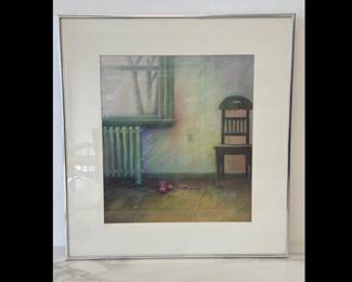 Lot 8988 Lynne Bjarnesen Signed Pastel Art The Pink Slippers