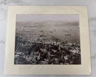Lot 8751 Victoria Harbour, Hong Kong 1921 Antique duotone photographic print