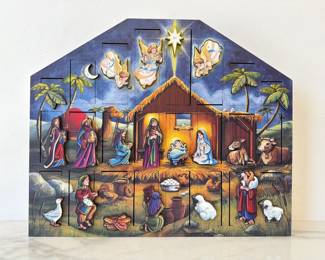 Lot 8871 Byers Choice Traditions Christmas Nativity Advent Calendar