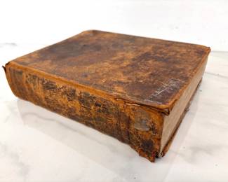 Lot 8895 Antique Leather Bible Hartford 1837. Collectible Religious Book