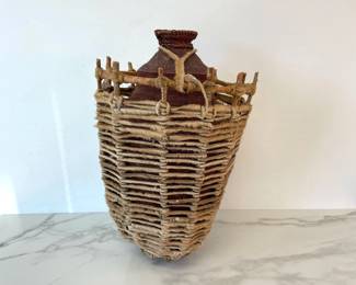 Lot 8772 Woven African Water Carrying Basket