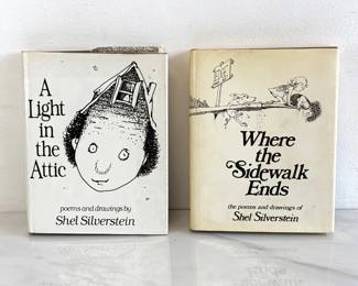 Lot 8886 Shel Silverstein Where The Sidewalk Ends A Light in the Attic. Collectible Books