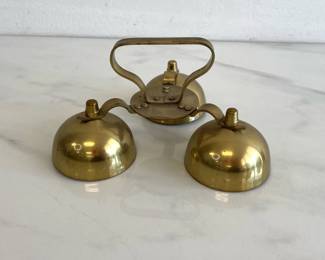 Lot 8826 Bevin Bros Vintage Church Communion Brass Bells