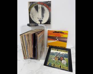 Lot 8770 Vinyl Record Albums Bluegrass Pete Seger Allman Bros Rod Stewart etc