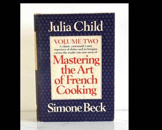 Lot 8872 Julia Child Cookbook Mastering the Art of French Cooking Vol. Two. First edition.