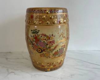 Lot 8984 Asian Handpainted Garden Stool