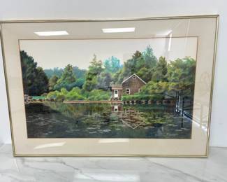 Lot 8989 Jere C. Petersen Signed Landscape Pastel Art