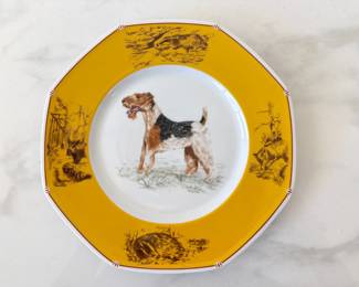 Lot 8861 Hermes Paris Chien Courants Chiens dArret Porcelain Dog Plate