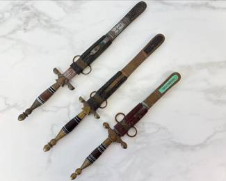 Lot 8817 Vintage North African Tuareg Dagger Knives