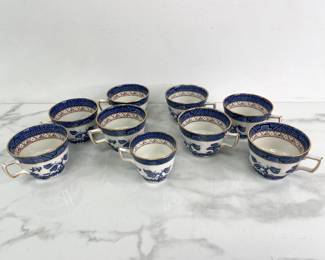 Lot 9079 8 Royal Doulton Booths Real Old Willow Tea Cups a Demitasse Cup