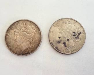 Lot 9023 U.S. Coins 1922 Peace Silver Dollars