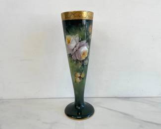 Lot 8924 M. Burnett Signed Handpainted Porcelain Vase