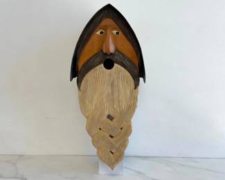 Lot 8797 Handcarved Wooden Folk Art Bird House