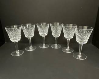 Lot 9075 Waterford Crystal Alana Claret Glasses