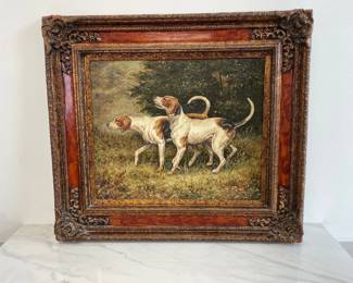 Lot 8979 Hunting Dogs Reproduction Art Print