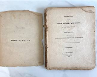Lot 8882 Engravings of the Bones Muscles and Joints. Part II. by John Bell. Antique Medical Book