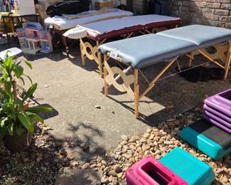 We have brought 3 fantastic massage tables and one massage chair all priced to sell.