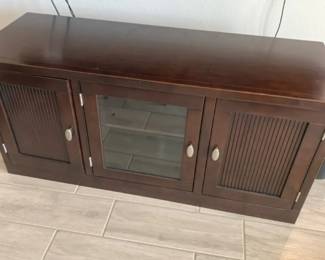 Dark Wood Media Console
