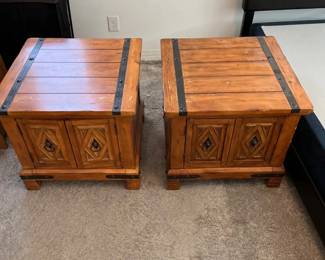 Two Rustic Nightstands