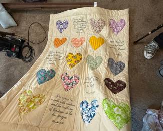 Proverbs 31 Scripture Heart Quilt