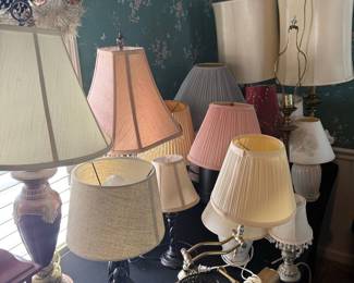 Assorted Vintage and Contemporary Table Lamp Collection