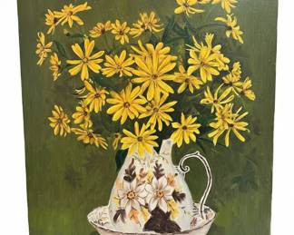 E. Henkelson Floral Still Life Painting