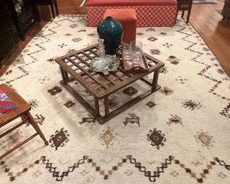 Moroccan Berber 100 % wool thick pile rug 9’ x 12’